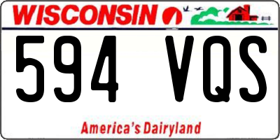 WI license plate 594VQS
