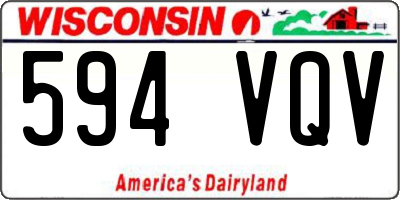 WI license plate 594VQV