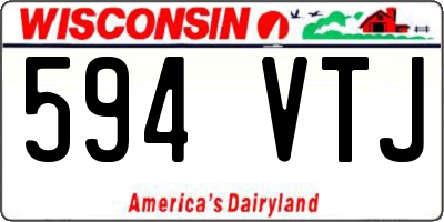 WI license plate 594VTJ