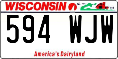 WI license plate 594WJW