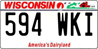 WI license plate 594WKI