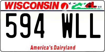 WI license plate 594WLL