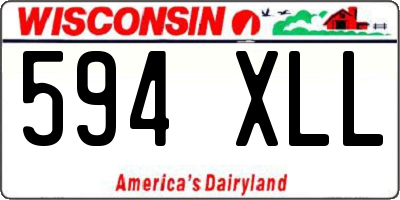 WI license plate 594XLL