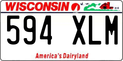 WI license plate 594XLM