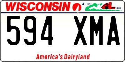 WI license plate 594XMA