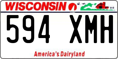 WI license plate 594XMH