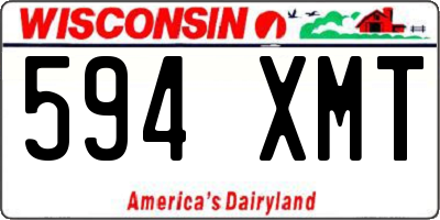 WI license plate 594XMT