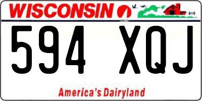 WI license plate 594XQJ