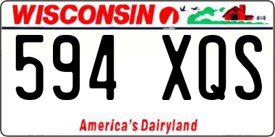 WI license plate 594XQS