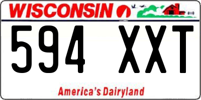 WI license plate 594XXT