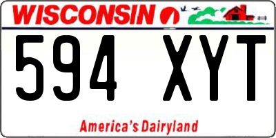 WI license plate 594XYT