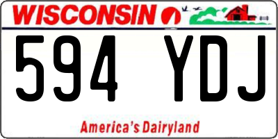 WI license plate 594YDJ