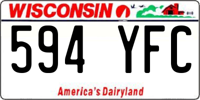 WI license plate 594YFC