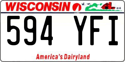 WI license plate 594YFI