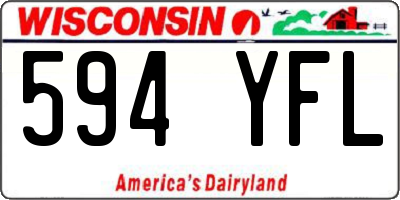 WI license plate 594YFL