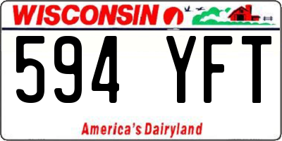 WI license plate 594YFT