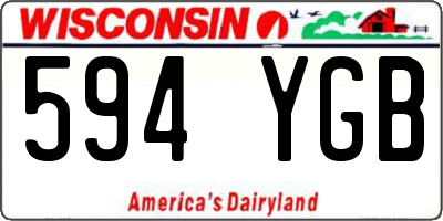 WI license plate 594YGB