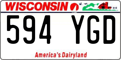 WI license plate 594YGD