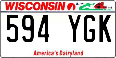WI license plate 594YGK