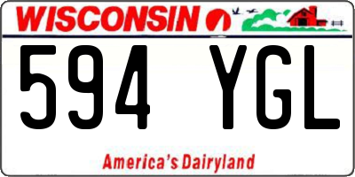 WI license plate 594YGL