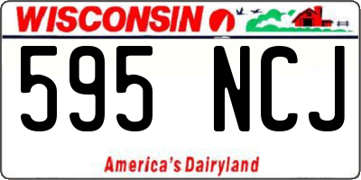 WI license plate 595NCJ