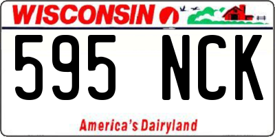 WI license plate 595NCK