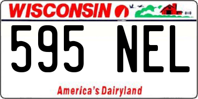 WI license plate 595NEL