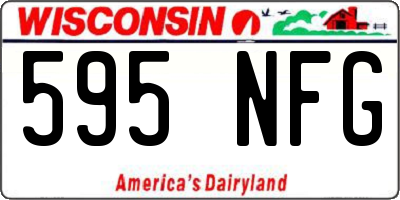 WI license plate 595NFG