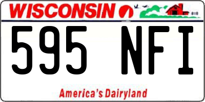 WI license plate 595NFI
