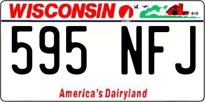 WI license plate 595NFJ