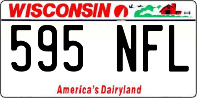 WI license plate 595NFL