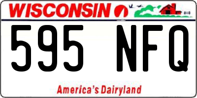 WI license plate 595NFQ