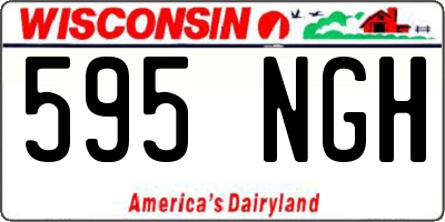 WI license plate 595NGH