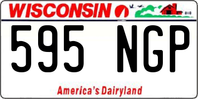 WI license plate 595NGP