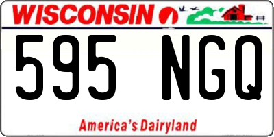 WI license plate 595NGQ