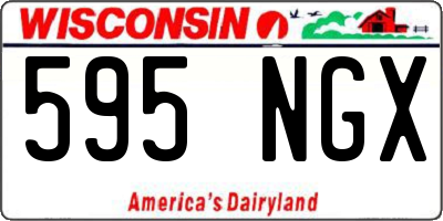 WI license plate 595NGX