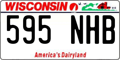 WI license plate 595NHB