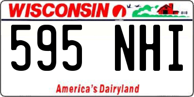 WI license plate 595NHI