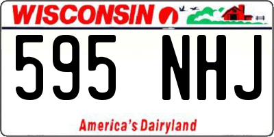 WI license plate 595NHJ