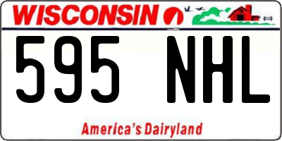 WI license plate 595NHL