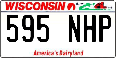 WI license plate 595NHP