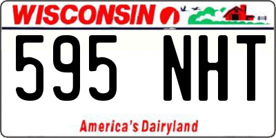 WI license plate 595NHT
