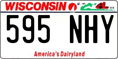 WI license plate 595NHY