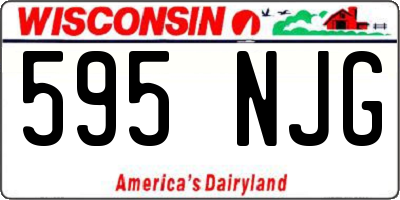 WI license plate 595NJG
