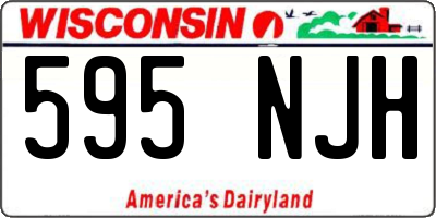 WI license plate 595NJH