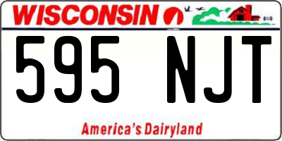 WI license plate 595NJT