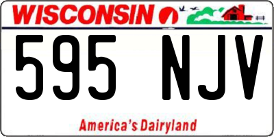 WI license plate 595NJV