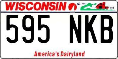 WI license plate 595NKB