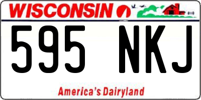 WI license plate 595NKJ
