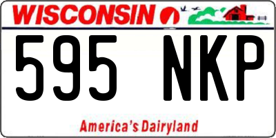 WI license plate 595NKP